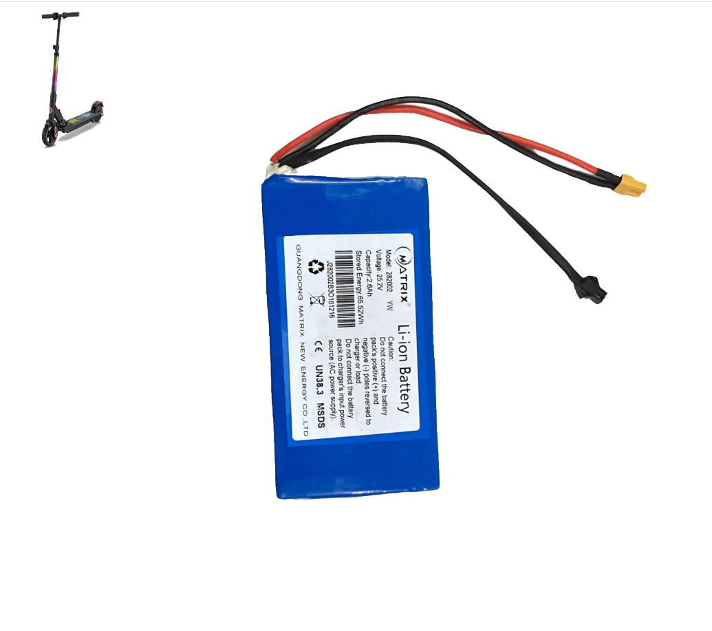 EVERCROSS EV06C Kids Electric Scooter Replacement Battery - 25.2V 3.5Ah Upgrade Lithium-Ion Battery