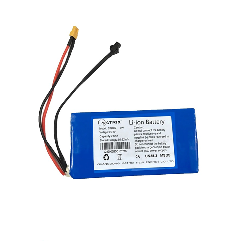 EVERCROSS EV06C Kids Electric Scooter Replacement Battery - 25.2V 3.5Ah Upgrade Lithium-Ion Battery