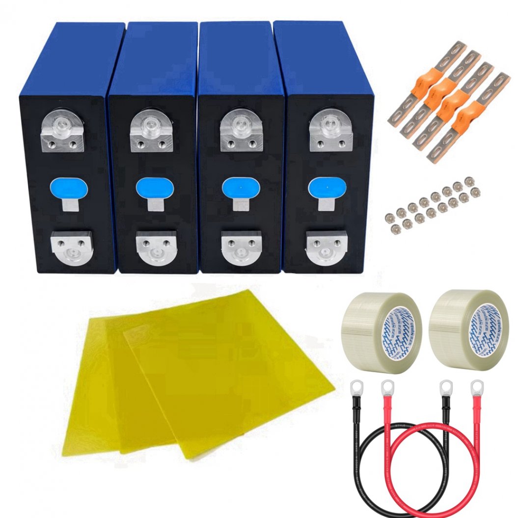 4pcs EVE 3.2V LF280K 280Ah LiFePO4 Battery Cells Deep Cycle For RV Boat Motor Off Grid Solar Systems