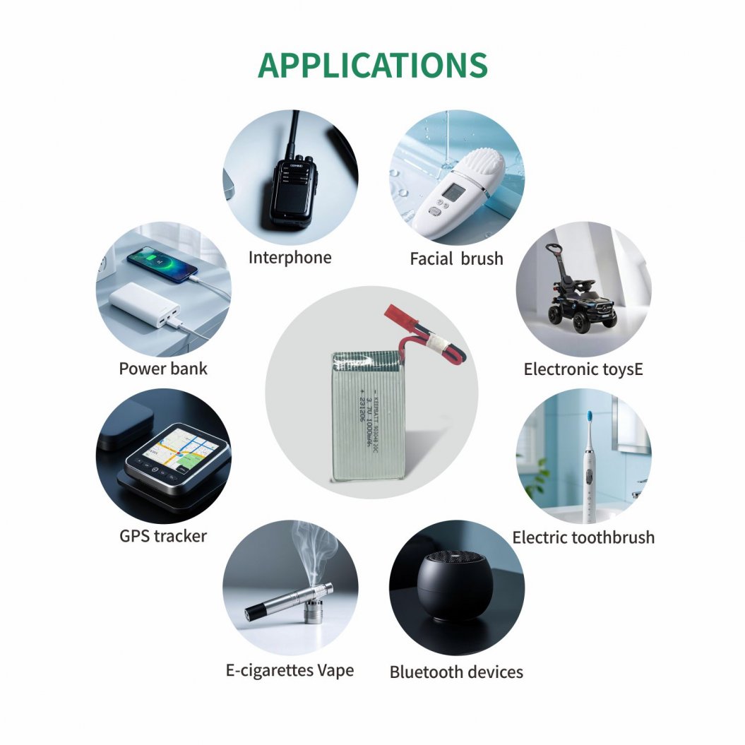 KB-LP 903048 Lipo 3.7V 1000mAh Bateria de Polímero de Lítio para Helicóptero RC