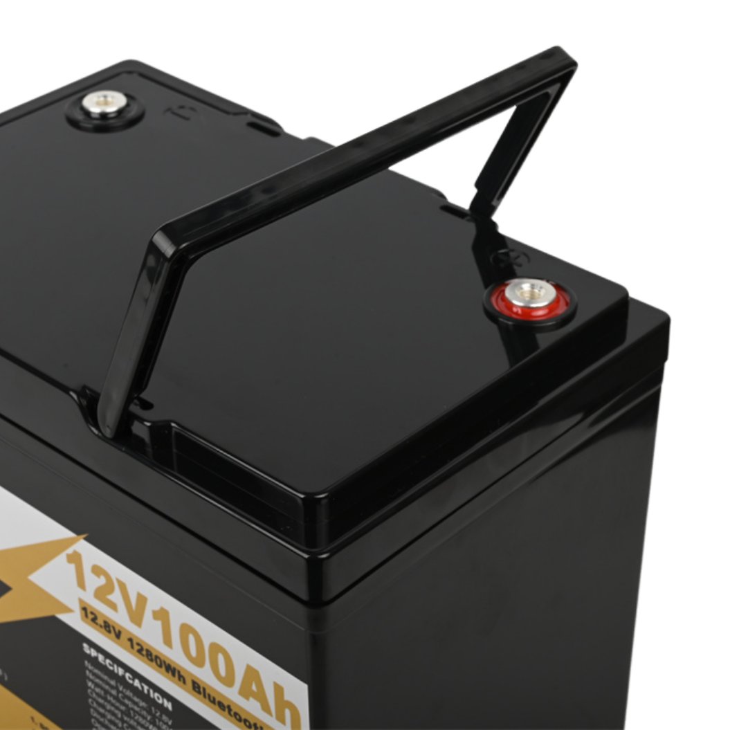 12V 100AH LiFePo4 batterij met Bluetooth BMS 12.8V energie-opslag batterijpack voor boot RV