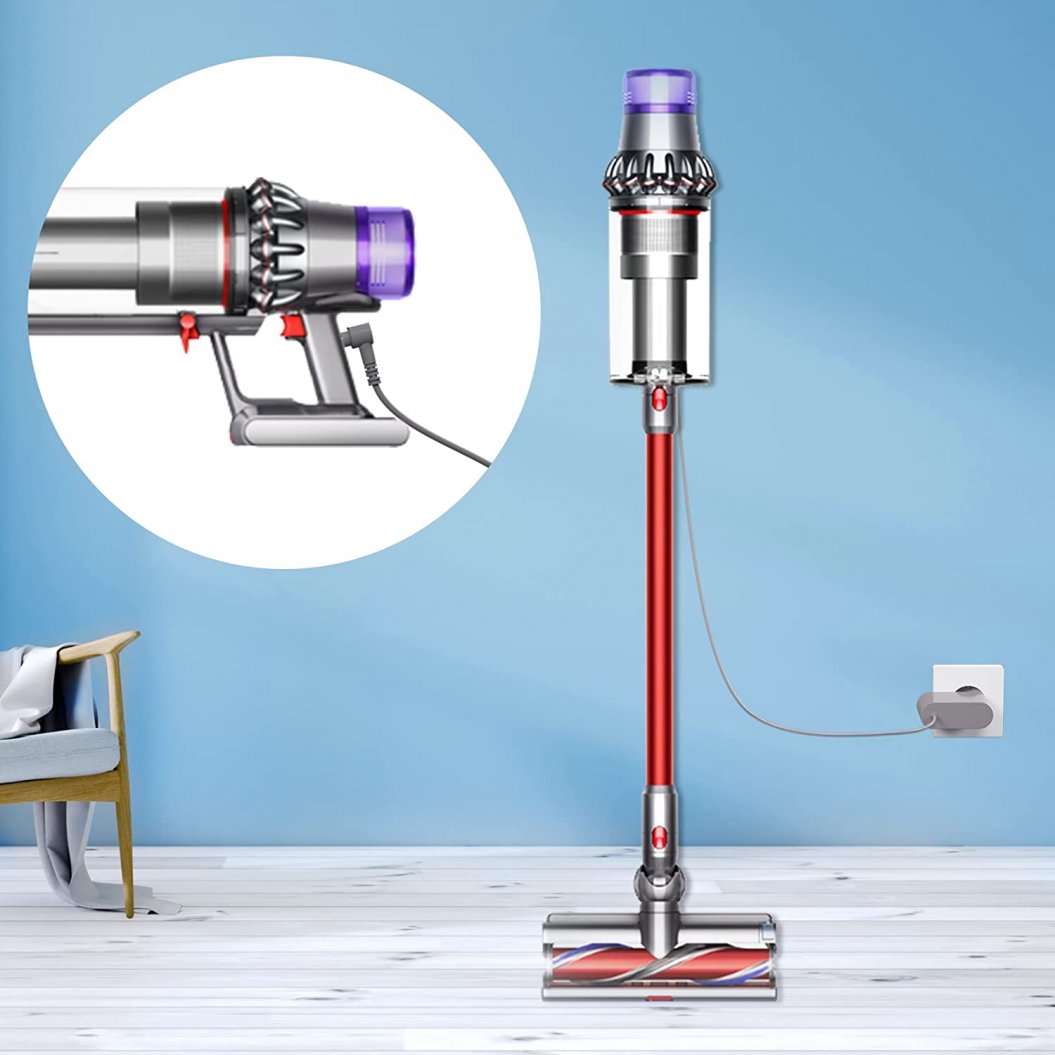 Dyson V10 V11 V12 V15 SV12 SV14 SV15 SV20 SV22용 30.45V 충전 케이블 충전기 (6ft) - 청소기 교체 부품