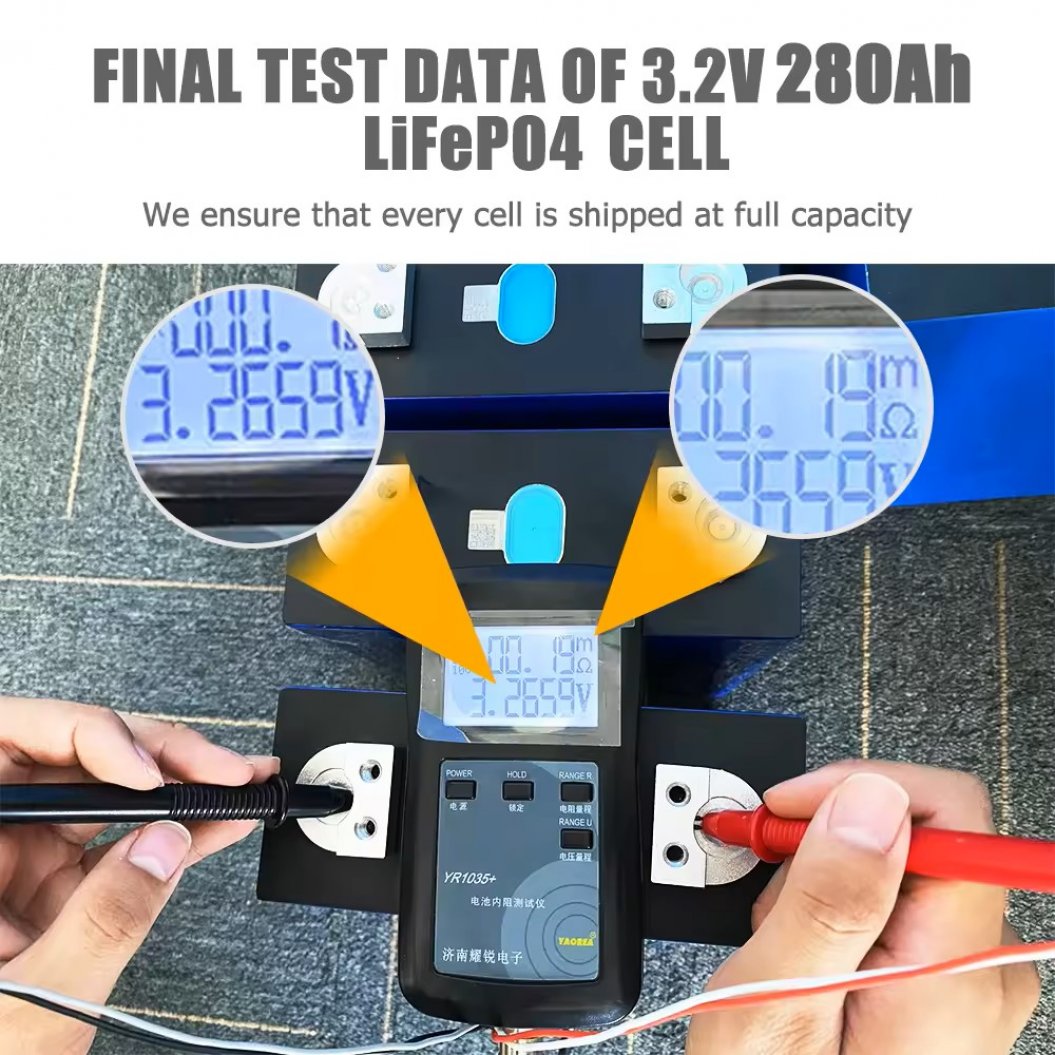 Bateria EVE 4PCS 3,2V 280AH LiFePO4 com BMS Daly 4S 12V 100A para Sistema Solar Off-Grid, RV, Barco, Carrinho de Golfe, Ferramentas Elétricas, e Mais