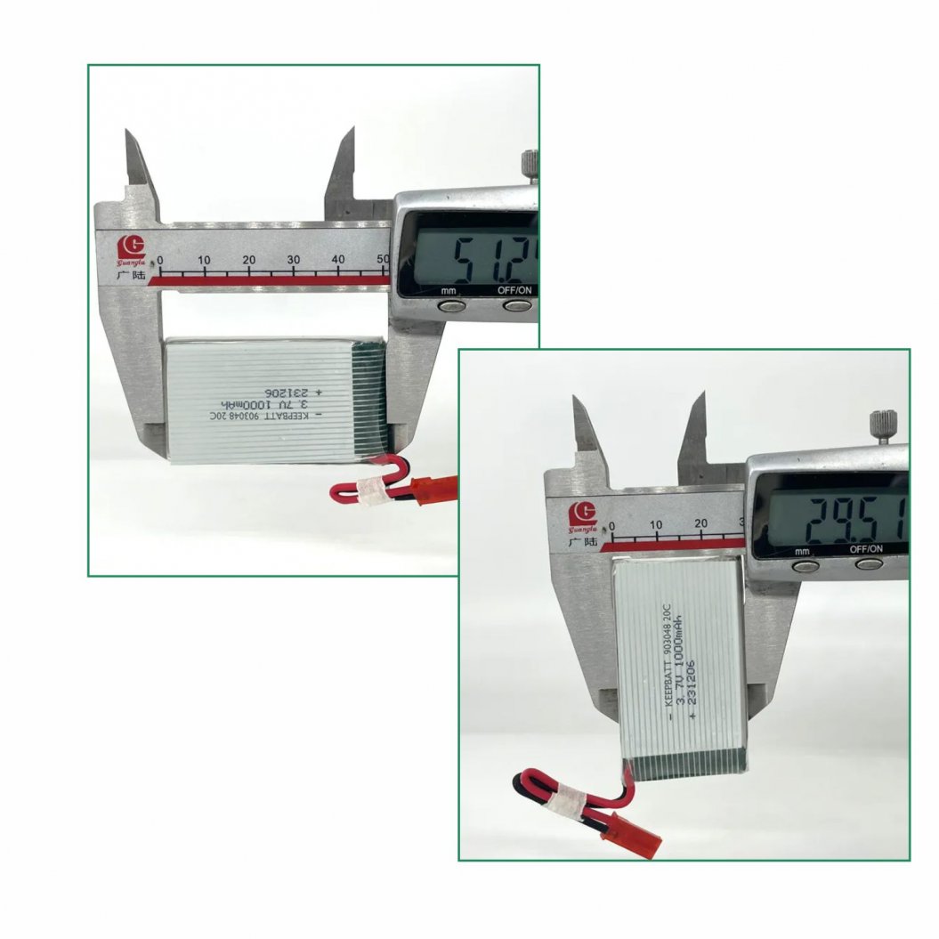 KB-LP 903048 Lipo 3.7V 1000mAh Bateria de Polímero de Lítio para Helicóptero RC