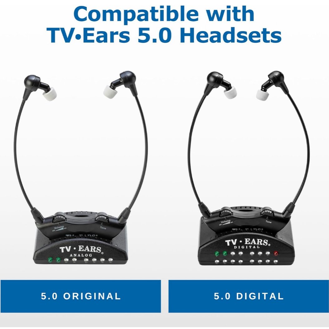 TV Ears 5.0 Headset Replacement Battery VARTA V80H Original Digital Headsets Rechargeable