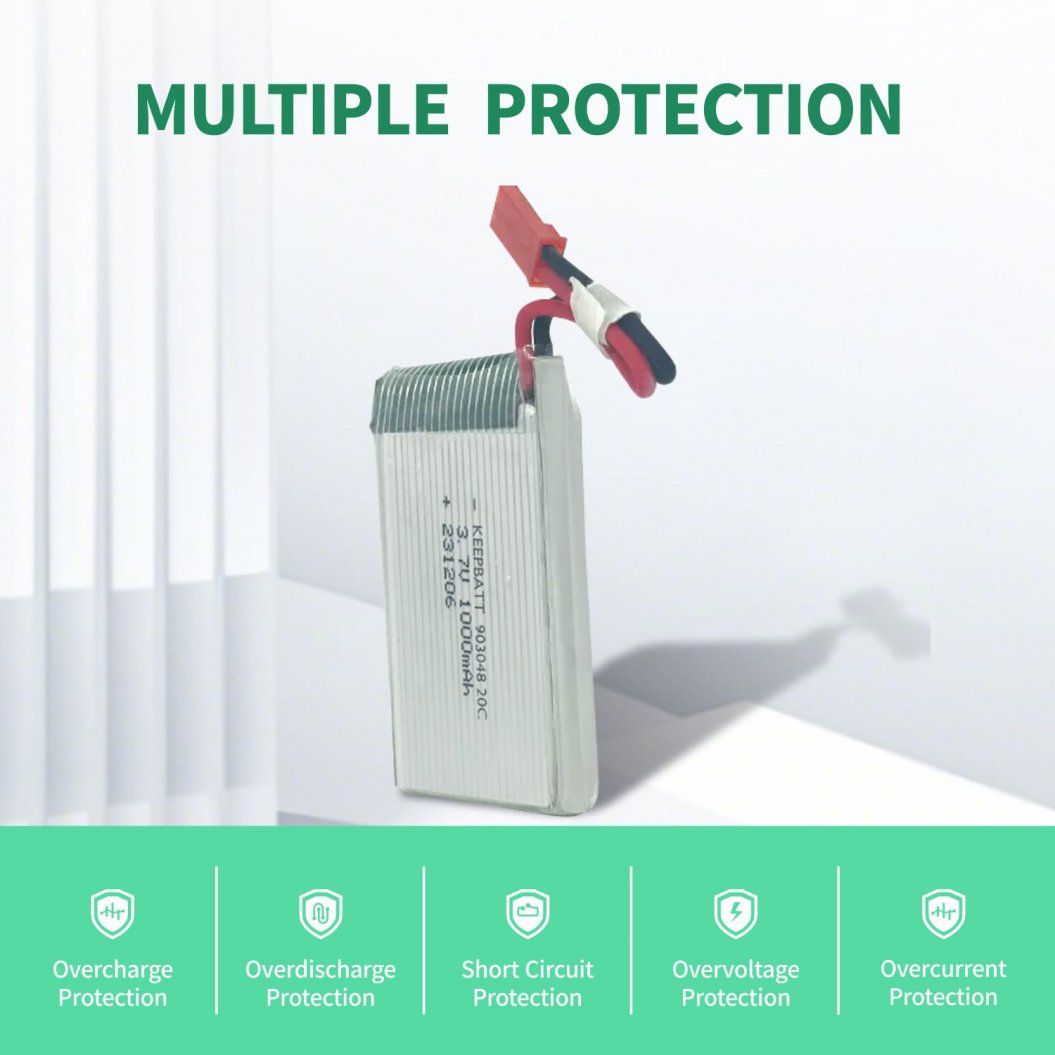 KB-LP 903048 Lipo 3.7V 1000mAh Bateria de Polímero de Lítio para Helicóptero RC