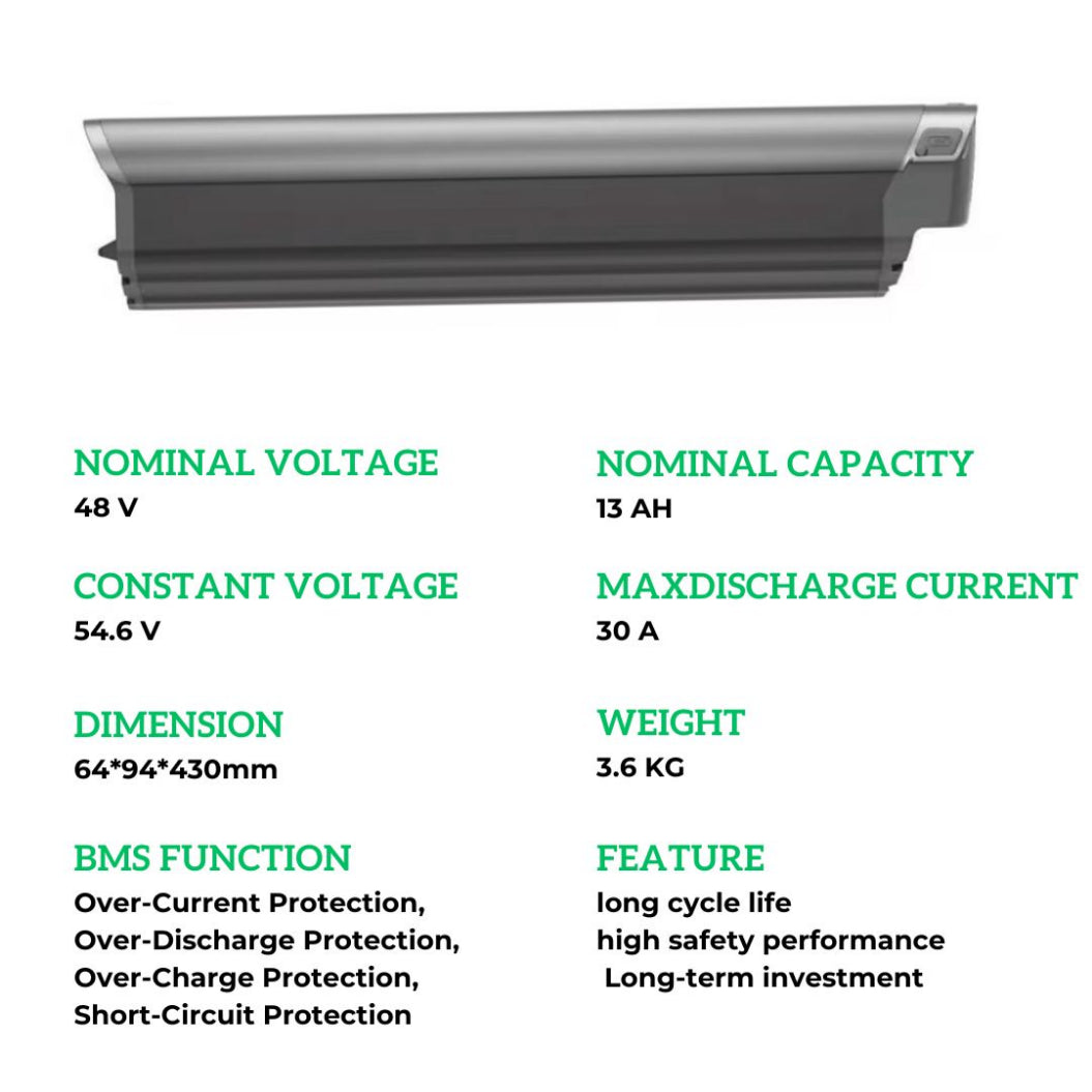 KEEPBATT 48V 13Ah Replacement Battery for HIBOY P6 Electric Bike
