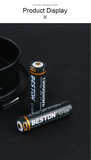 3.6V 18650 USB Rechargeable Lithium Battery Beston  3500mAh Li-ion Batteries for Flashlight