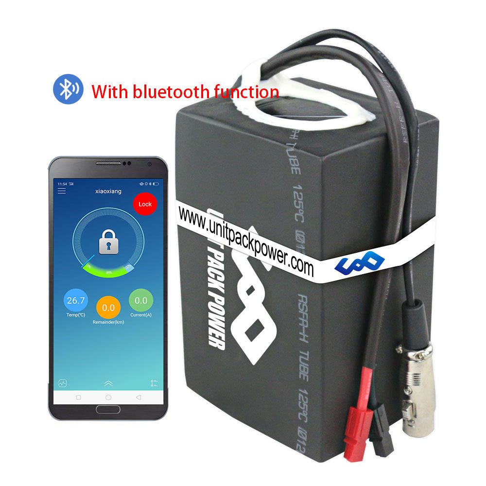 52V 20Ah battery black lithium-ion with 40A BMS for Outdoor ebike D034-1