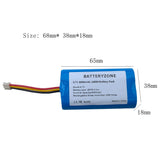 3.7v 18650 1S2P 6000mAh Lithium Ion Battery Pack With PCB And 10K NTC