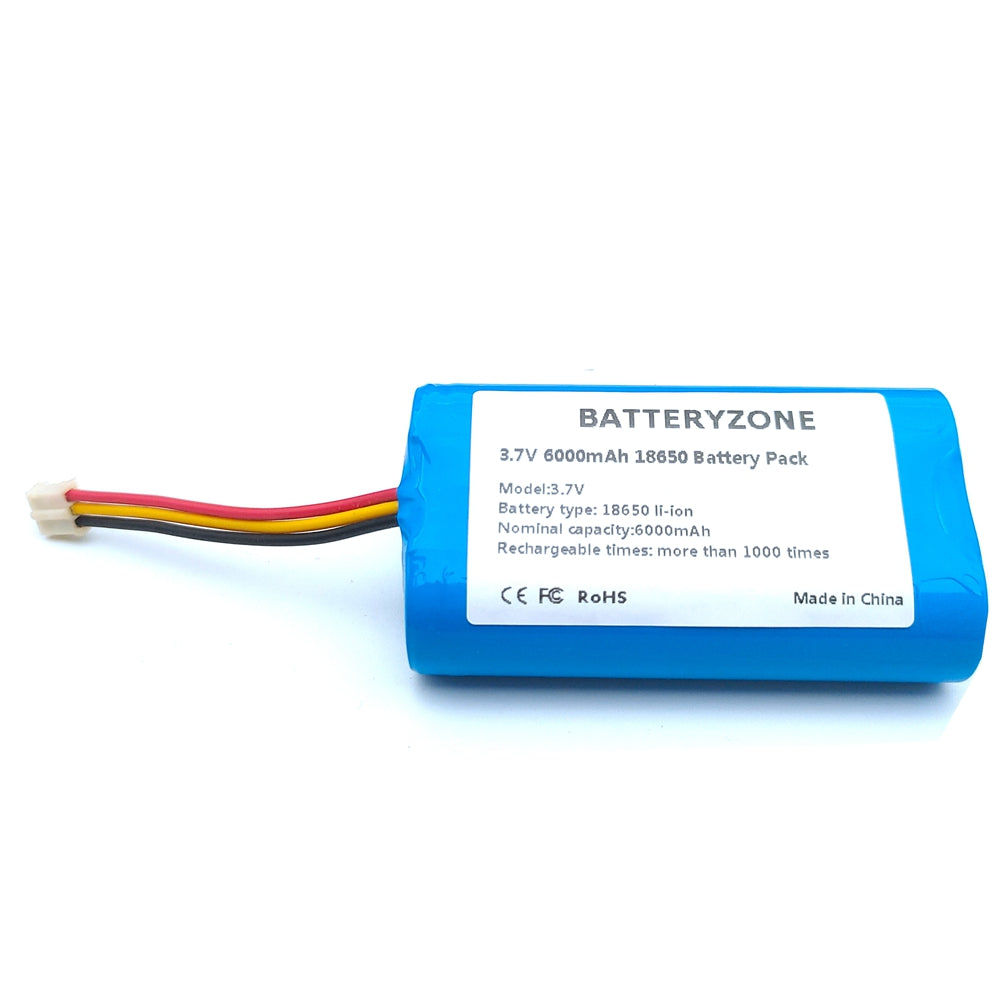 3.7v 18650 1S2P 6000mAh Lithium Ion Battery Pack With PCB And 10K NTC