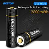Micro USB 1.5V Li-ion BESTON  Rechargeable AA Battery for Toys