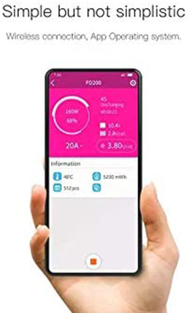 FD-200 ISDT Controlado por App Descarregador e Balanceador de Bateria Lipo 200W/25A 2-8s 7-35V