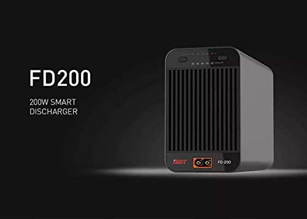 FD-200 ISDT Controlado por App Descarregador e Balanceador de Bateria Lipo 200W/25A 2-8s 7-35V