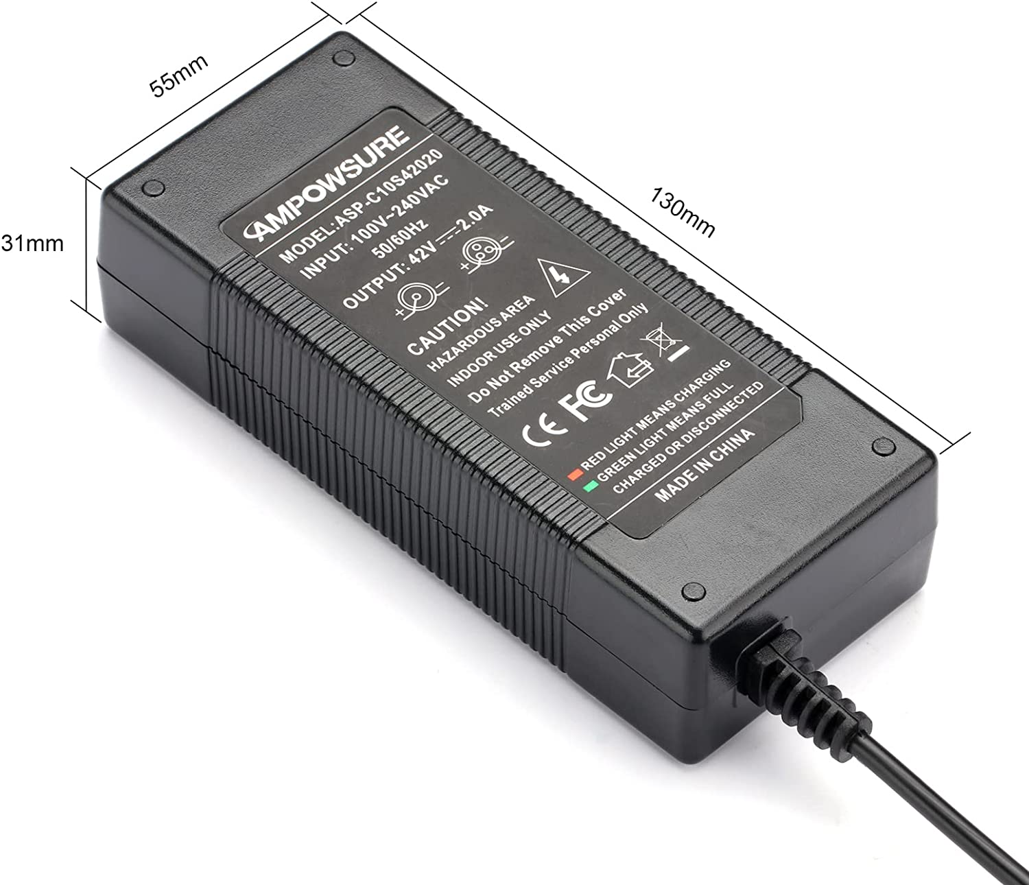 xiixtoo 42V 5A Netzteil Ladegerät Ladekabel für 36V Akkus 5,5mm x 2,1mm xiixtoo 42V 5A Netzteil Ladegerät Ladekabel für 36V Akkus 5,5mm x 2,1mm