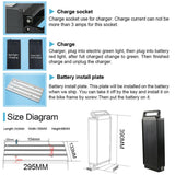 US Stock 48V 15Ah Battery Lithium-ion Ebike with 30A BMS for Outdoor T032