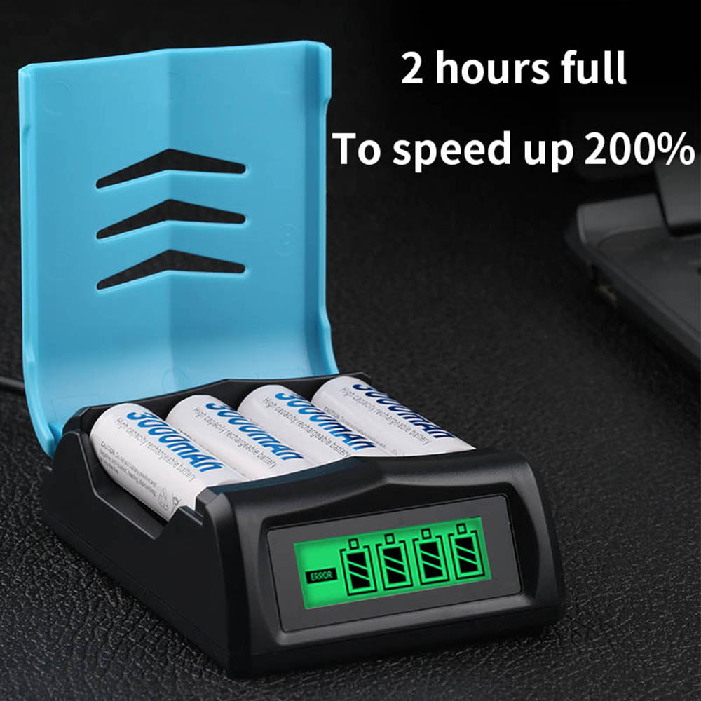 고품질 LCD 디스플레이 고속 충전기 Beston C9001 AA/AAA Ni-MH 배터리용