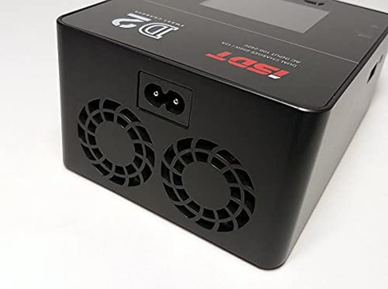 Carregador e Descarregador ISDT D2 Mark 2 200W 12A para Bateria Lipo e Balanceador Dual AC/DC para Modelos RC (1-6S Li-ion, LiFe, NiCd, NiMH, LiHV, Pb)