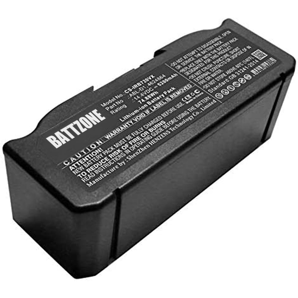 Batería de repuesto de 14,4 5200 mAh para Irobot Roomba i7+, Roomba E5, Roomba 7550 5150 E515020 E5154 E515840