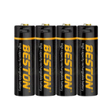 1.5V Lithium Battery Cell 3500mWh Beston  Long Lasting USB Rechargeable Double A Li-ion Batteries