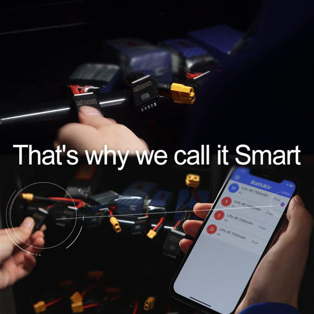 5 Stuks BattAir Plugin BMS Slimme Controller APP Bluetooth Besturing 3-4S ISDT
