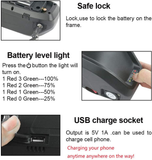 52V 20Ah lithium-ion Battery Pack Ebike Battery With 40A BMS USB XT60 For 50W To 1500W Motor S039-5