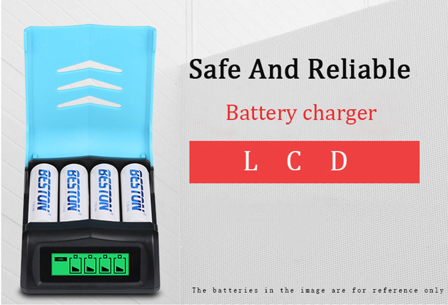 고품질 LCD 디스플레이 고속 충전기 Beston C9001 AA/AAA Ni-MH 배터리용