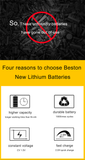 1.5V Lithium Battery Cell 3500mWh Beston  Long Lasting USB Rechargeable Double A Li-ion Batteries