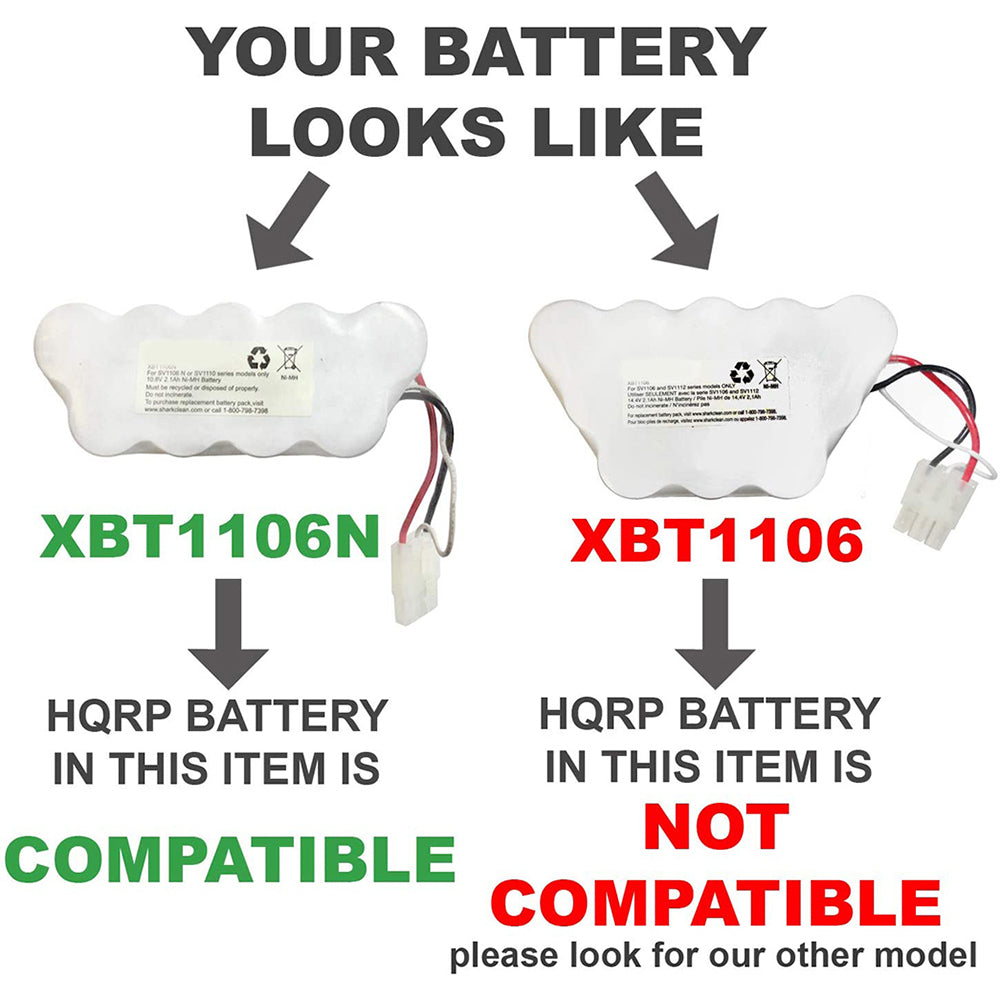 Batería de 10,8 V 3000 mAh compatible con la aspiradora de mano inalámbrica Shark XBT1106N SV1110 SV1106N SV1110N SV11O6N SV116N Freestyle Navigator