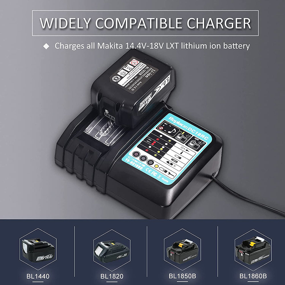 18V Battery / Charger For Makita BL1850B BL1815 BL1830 BL1860 5.0Ah LXT  LITHIUM