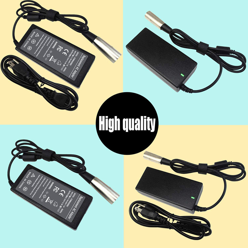 Cargador de batería electrónico para patinete eléctrico Go-Go Elite Traveller SC40E/SC44E, Ezip Mountain Trailz Schwinn 4.0 S400 S500 Jazzy de 24 V y 2 A