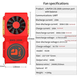 Daly smart bms Lifepo4 15S 48V 200A bluetooth BMS FAN board 52 130 235