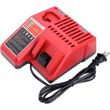 Replacement for Milwaukee M12 M18 Battery Charger 48-59-1812, Compatible with Milwaukee 12V-18V M18 Battery 48-11-1852 48-11-1850 M12