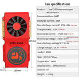 Daly smart bms Li-ion  7S 250a  bluetooth BMS FAN board 52130235