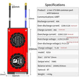 Daly smart bms Li-ion 17S 60V 80A bluetooth BMS board 19 66 150
