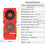 Daly smart bms Lifepo4 16S 48V 500A Li-ion 16S 60V 500A  bluetooth BMS FAN board 52 130 257
