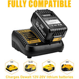 Replacement Fast Battery Charger DCB118 for Dewalt 20V MAX Battery Charger for Dewalt Battery DCB205 DCB204 DCB206 Replace DCB107 DCB112