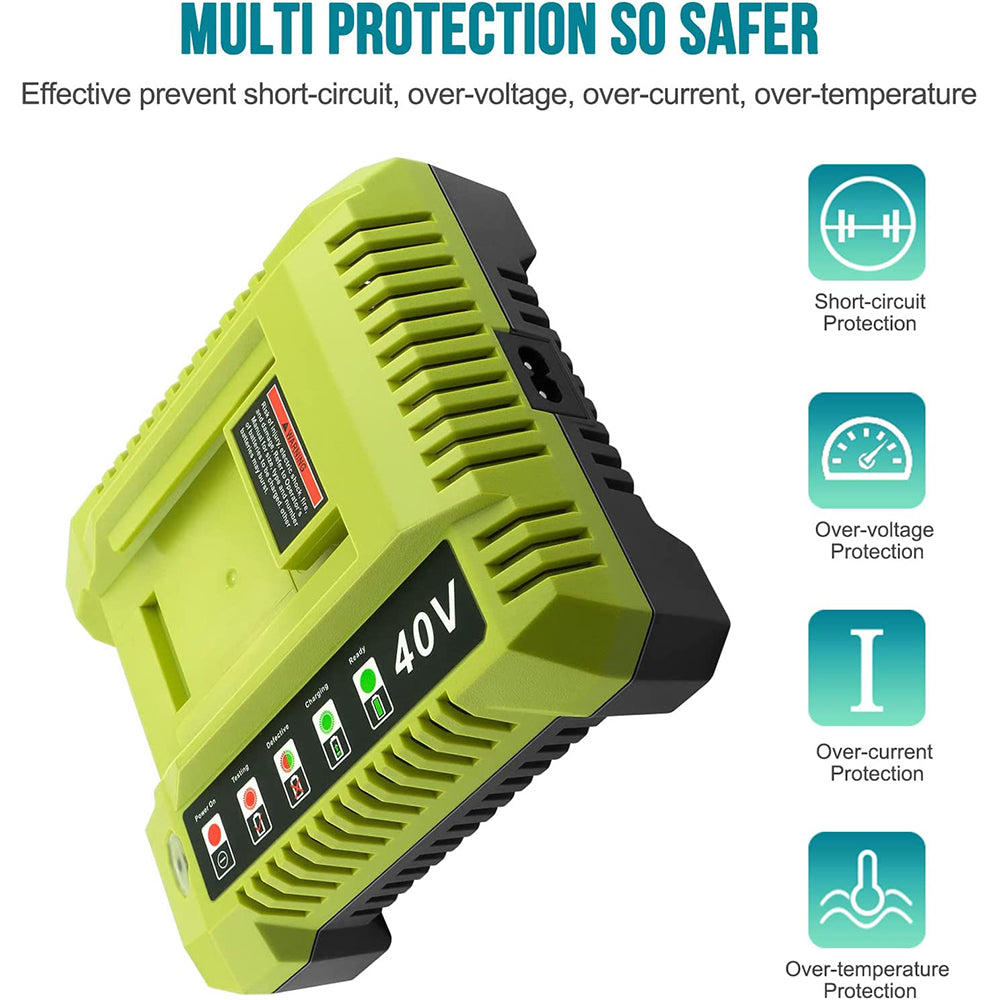 thumbnail image 2 of 5ft AC Power Cord For Ryobi 40V Lithium-ion Battery Chargers - OP4026, OP400 - ABLEGRID 2 of 5
