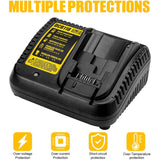 Replacement Fast Battery Charger DCB118 for Dewalt 20V MAX Battery Charger for Dewalt Battery DCB205 DCB204 DCB206 Replace DCB107 DCB112
