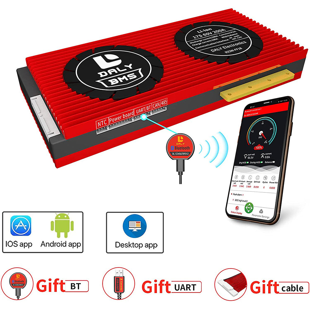 DALY Smart BMS 3S 12V 40A Pacchi Batteria Modulo Parallelo 1A Con - Foto 4