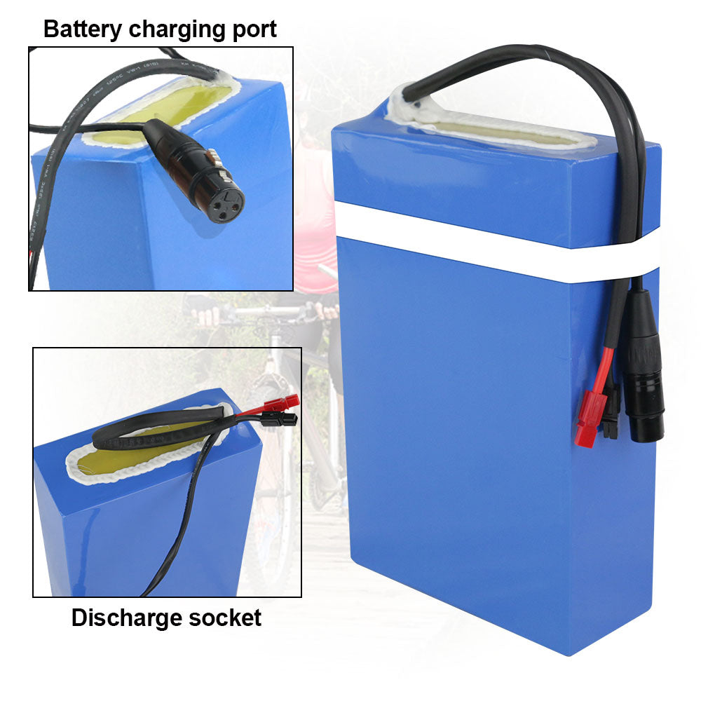52V 20Ah battery black lithium-ion with 50A BMS for Outdoor ebike D034