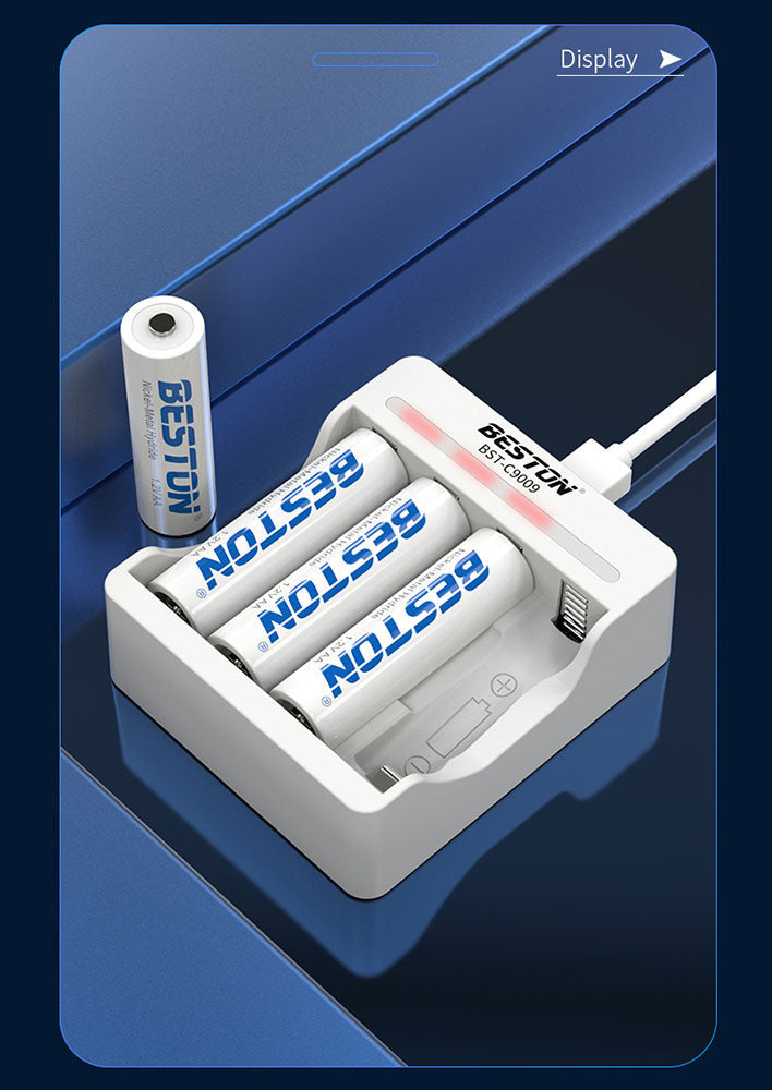 Smart Charger Micro USB for 1.2V Ni-mh Ni-CD AA AAA Charger 4 slots