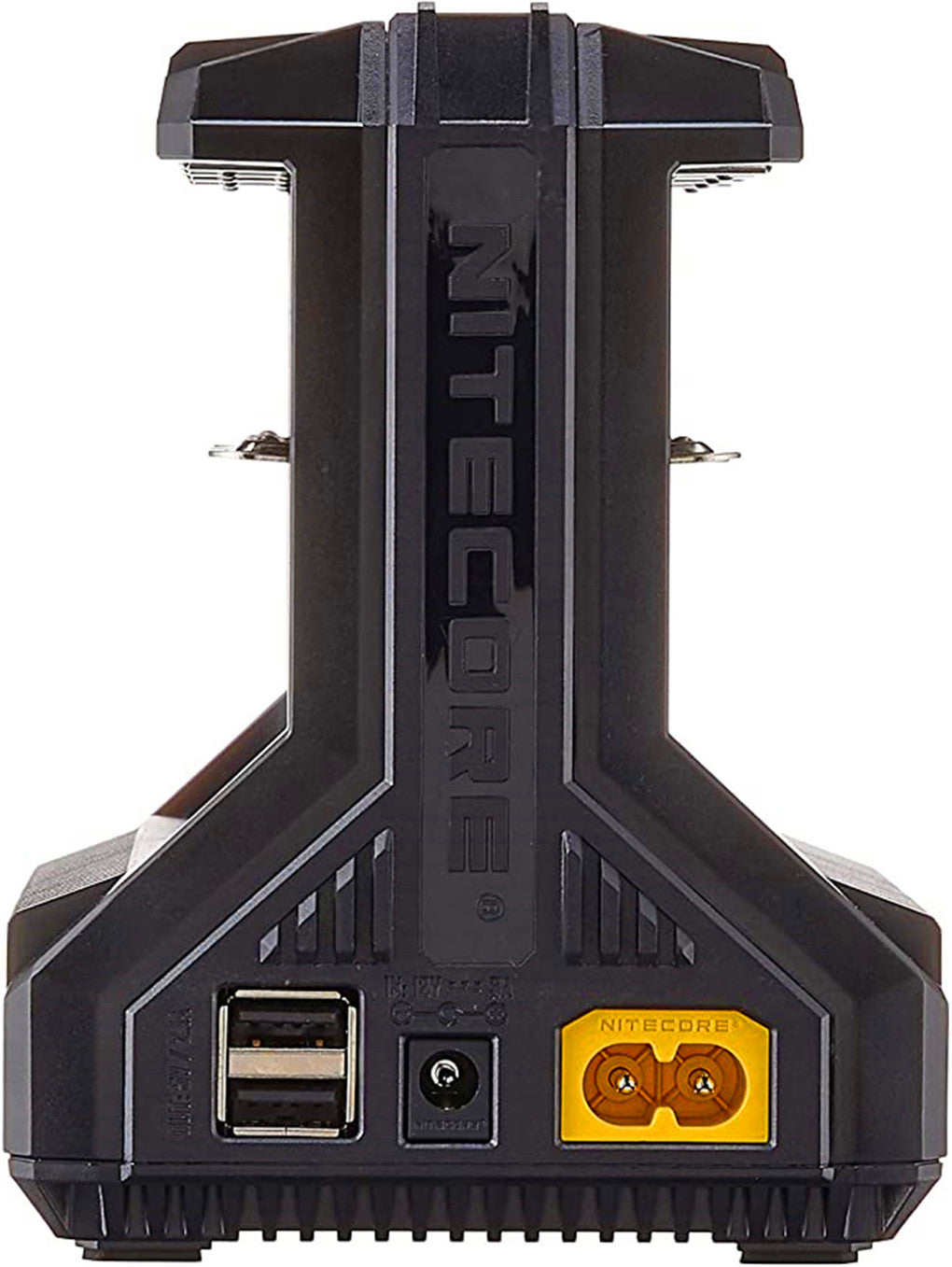 니테코어 i8 8구 충전기 - 리튬 이온, 니켈-수소, 니켈-카드뮴 배터리용, 블랙