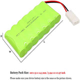 8.4V 2400mAh RC battery, rechargeable NI-MH AA battery pack for remote-controlled toys, lighting, power tools