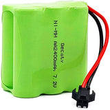 7.2V NI-MH battery, 2400mAh rechargeable AA battery with SM 2P connector and USB charging cable