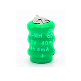 3Pcs Ni-MH Button Rechargeable PLC Data Backup Battery 3.6V 40MAH with 2Pin Lugs