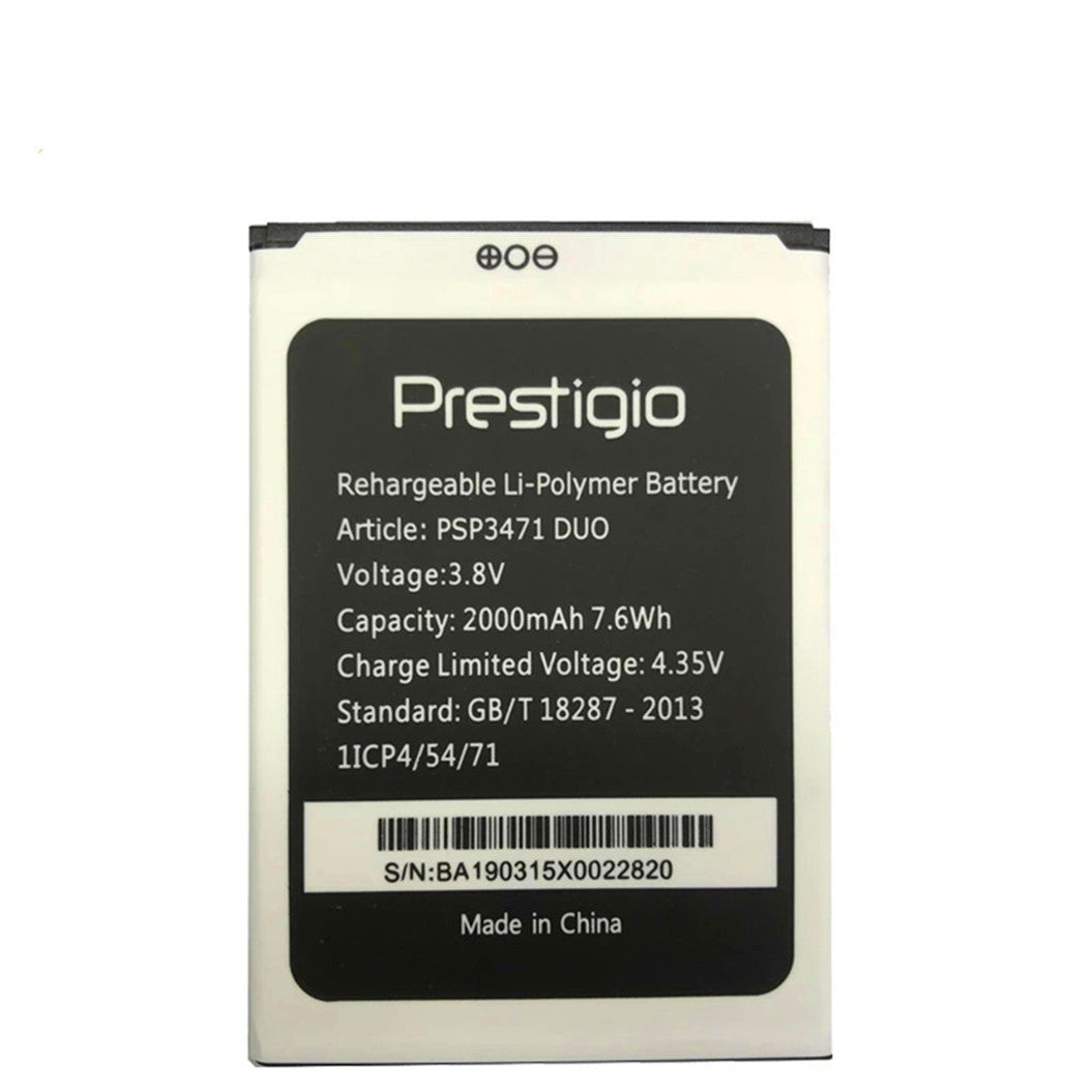 2000 mAh PSP3471 DUO replacement battery for Prestigio Wize Q3 PSP3471DUO Bateria phone