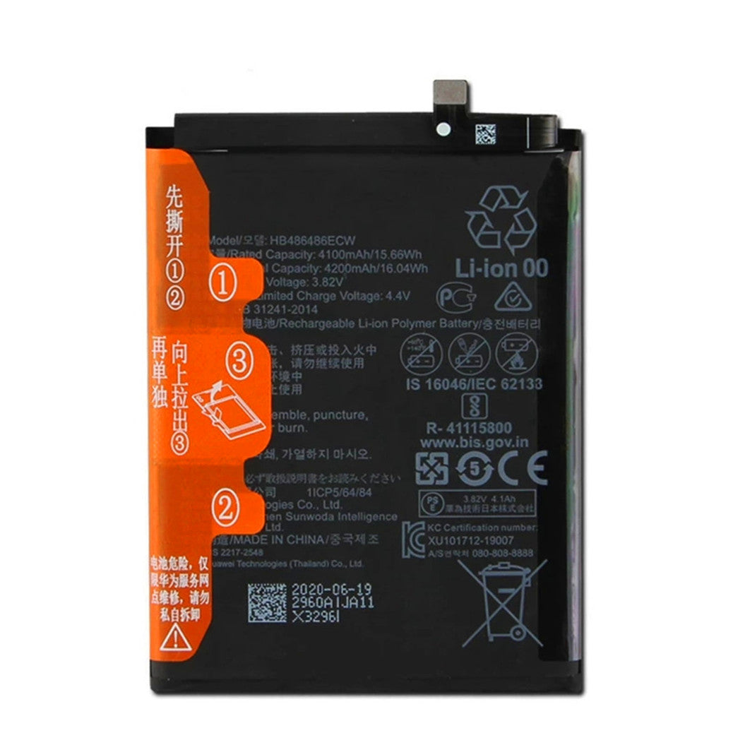 4200mAh HB486486ECW Cell Phone Battery for Huawei P30 Pro P30Pro / Mate20 Pro Mate 20 Pro LYA-L09 LYA-L0C L29 Smartphone