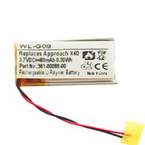 Battery VivoSmart HR / VivoSmart HR + Approach X40 361-00088-00 Battery 3.7V 80mAh Battery 2-wire