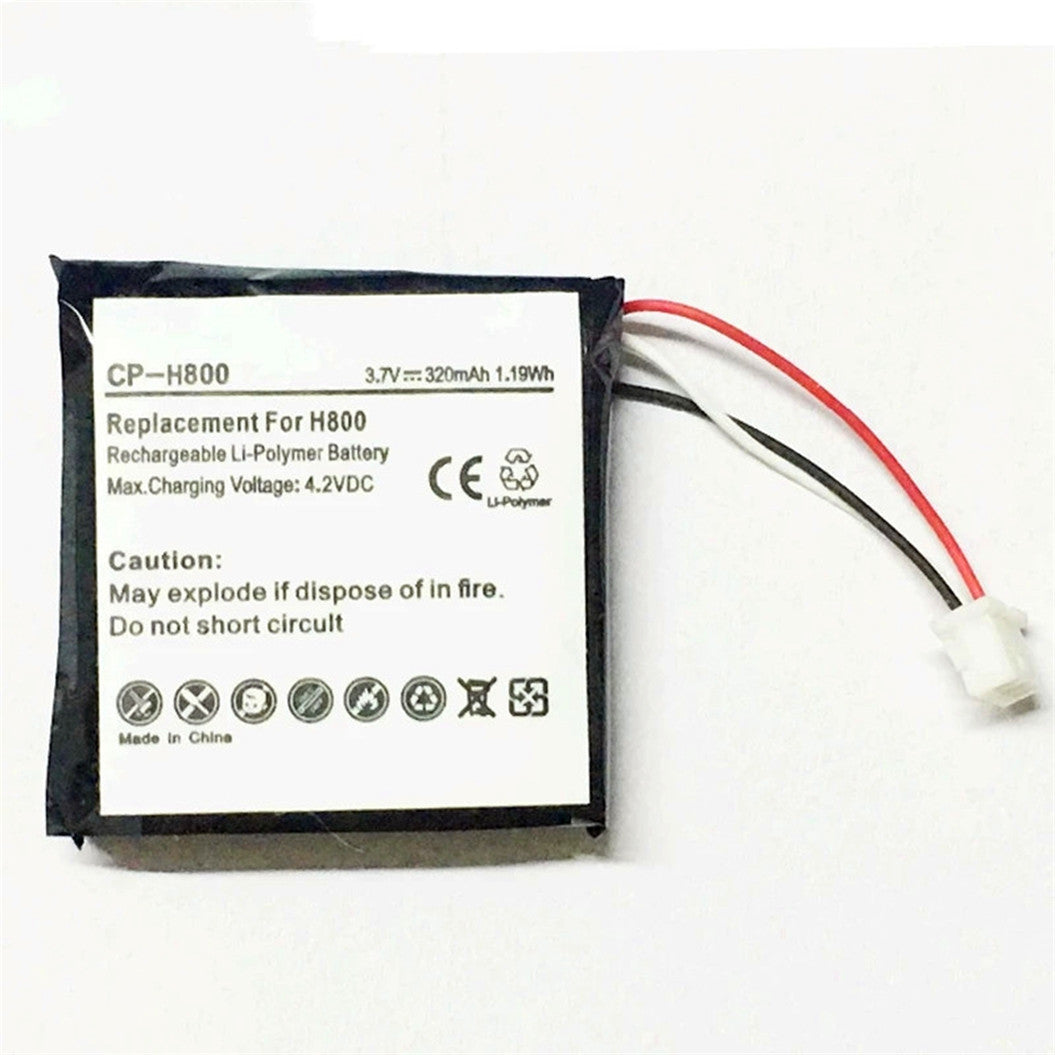 3.7V 320mAh lithium polymer battery for 981-000337 AHB472625PST  Logitech H800 headset 3-wire connection